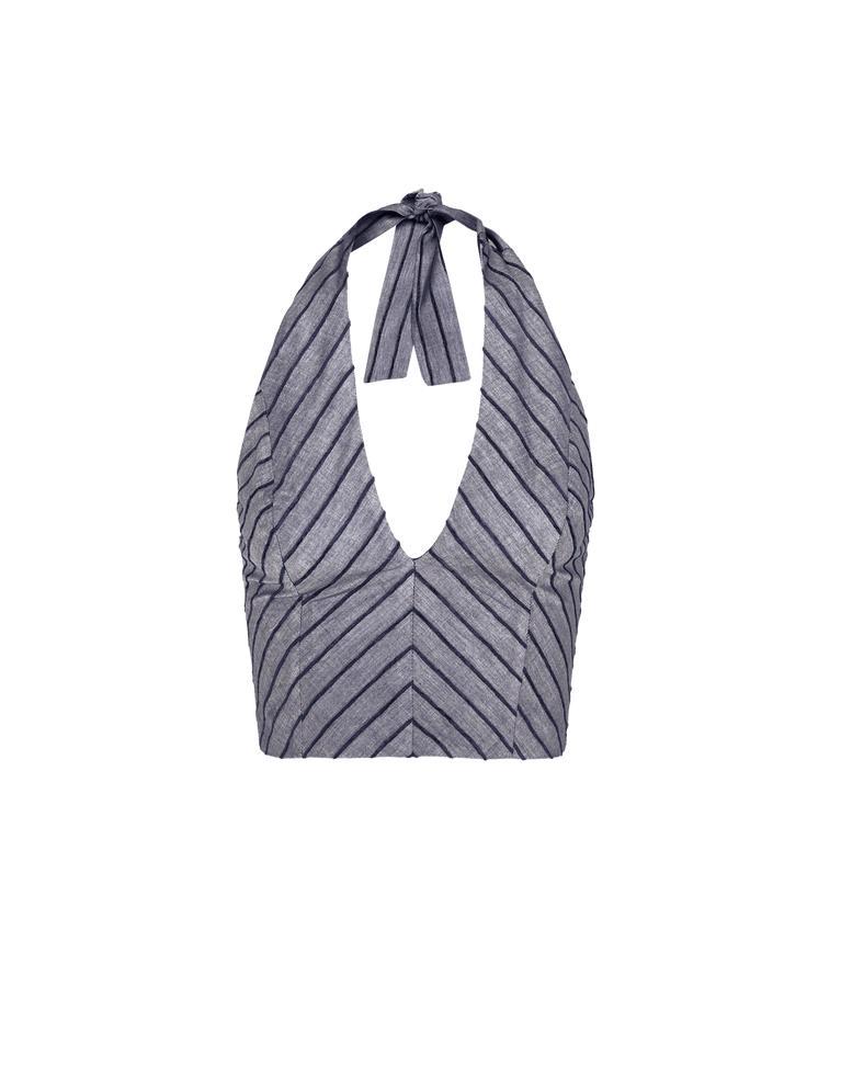 Lysa Palazzo Pants - Sailboat Pinstripe Product Image