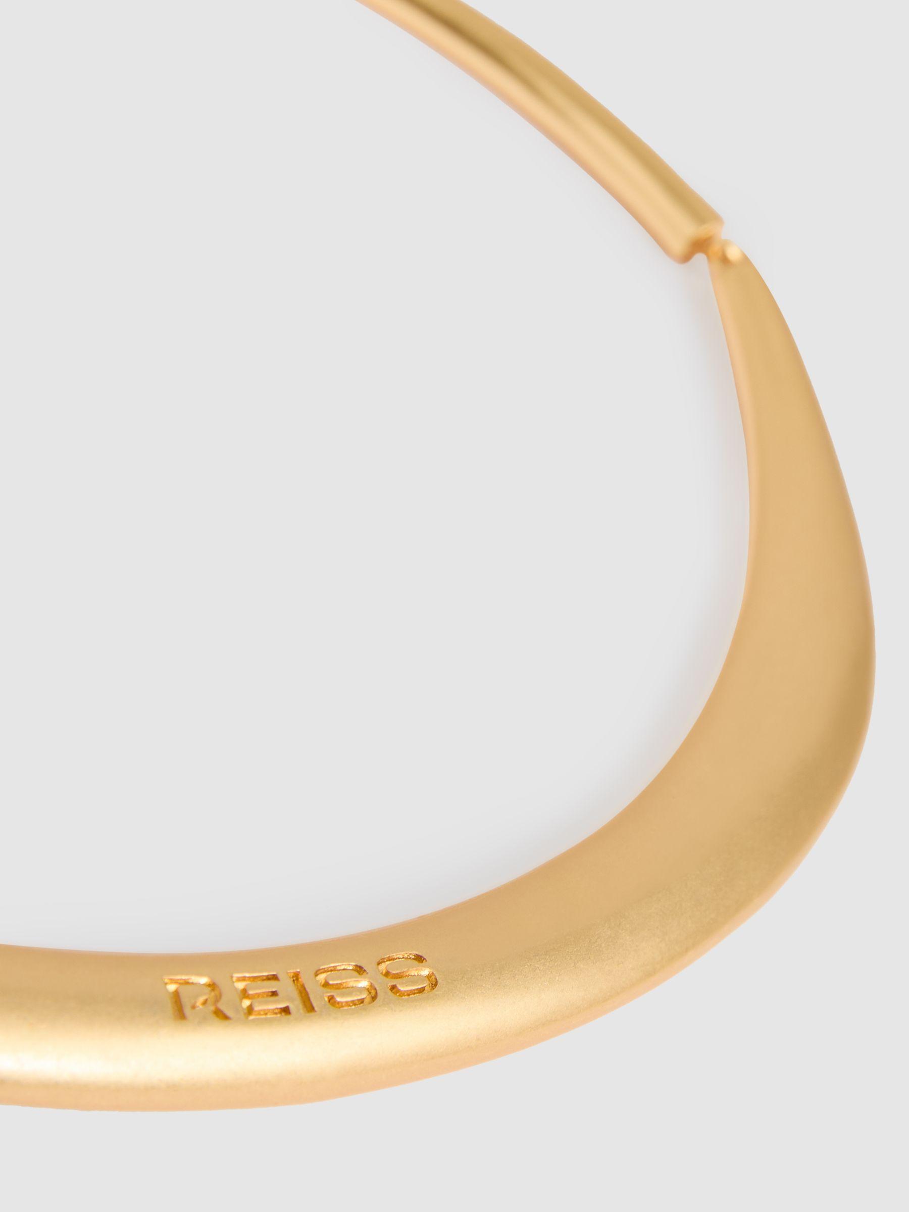 Polished Curve Choker in Gold Tone Product Image