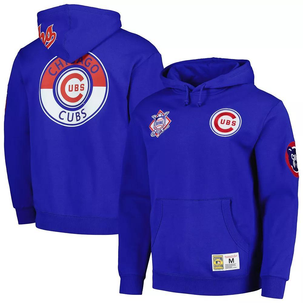 Men's Mitchell & Ness Royal Chicago Cubs City Collection Pullover Hoodie, Size: Large, Blue Product Image
