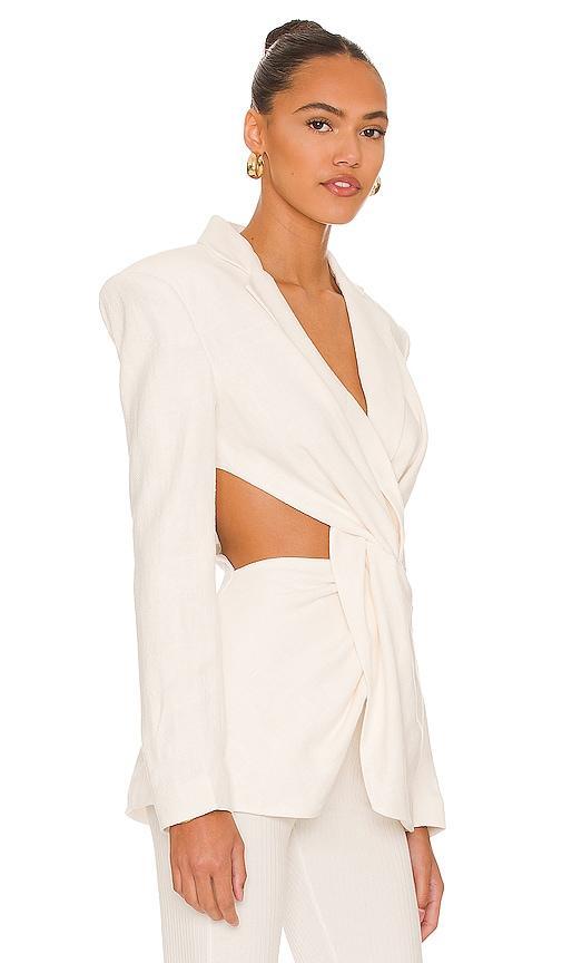 L'ACADEMIE Emmy Blazer In Ivory Product Image