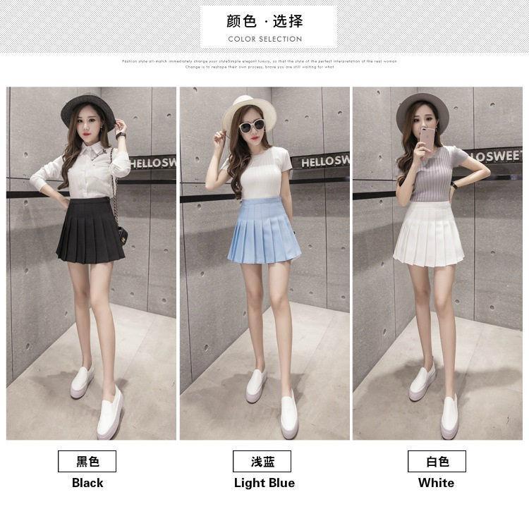 Pleated Mini Skirt Product Image
