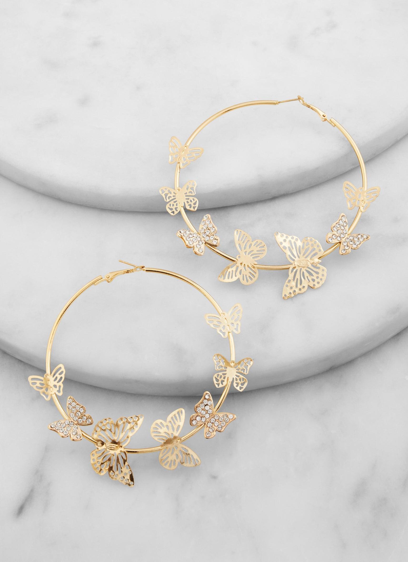 Assorted Stud and Hoop Earring Set of 6 Female Product Image