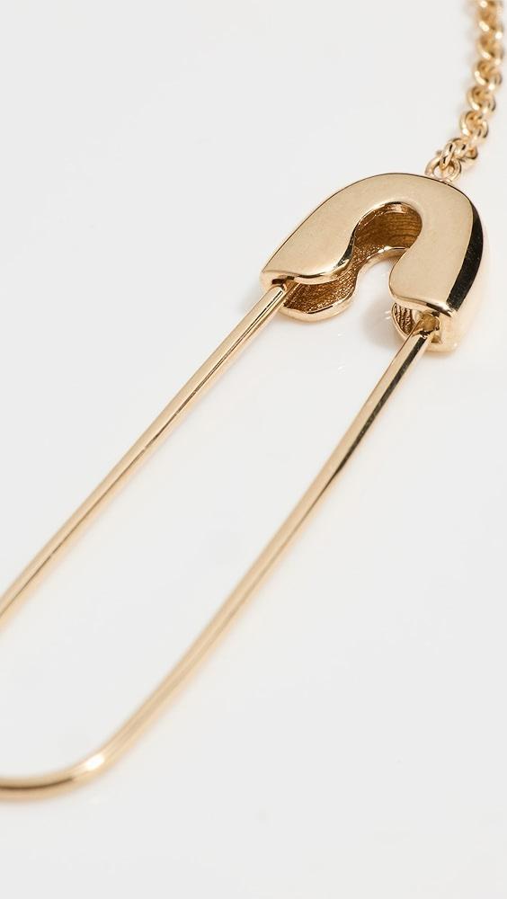 Zoe Chicco 14k Gold Safety Pin Bracelet | Shopbop Product Image