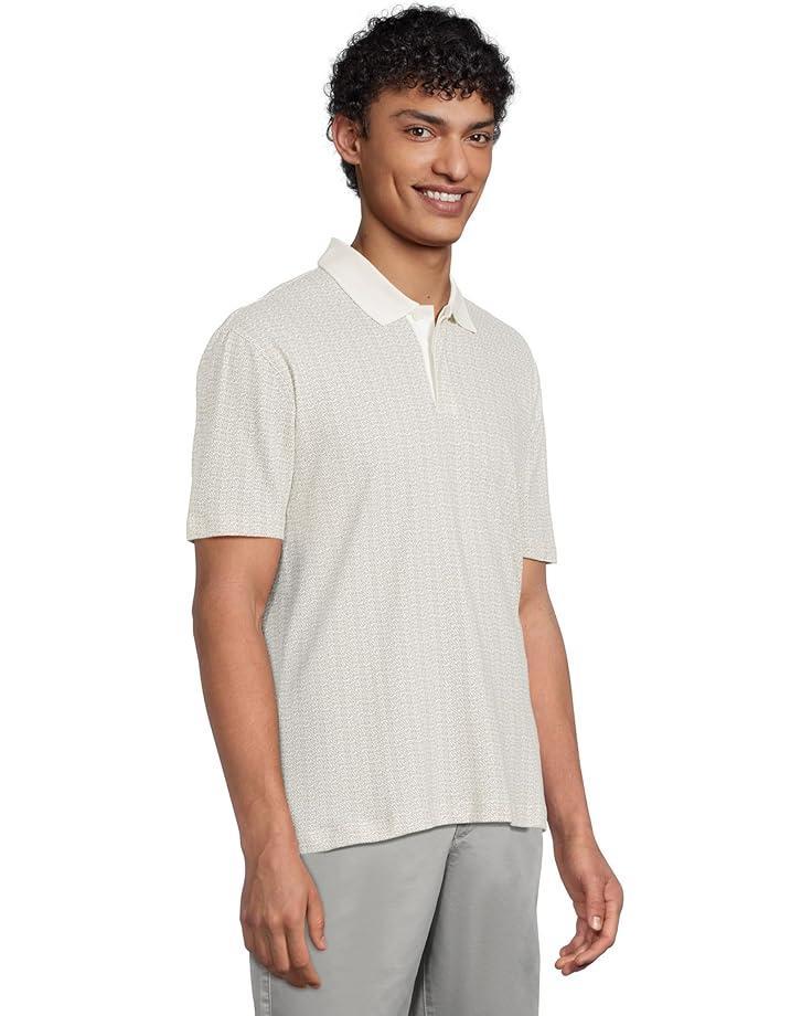 Men's Armani Exchange Micro Allover Printed Pique Polo Product Image