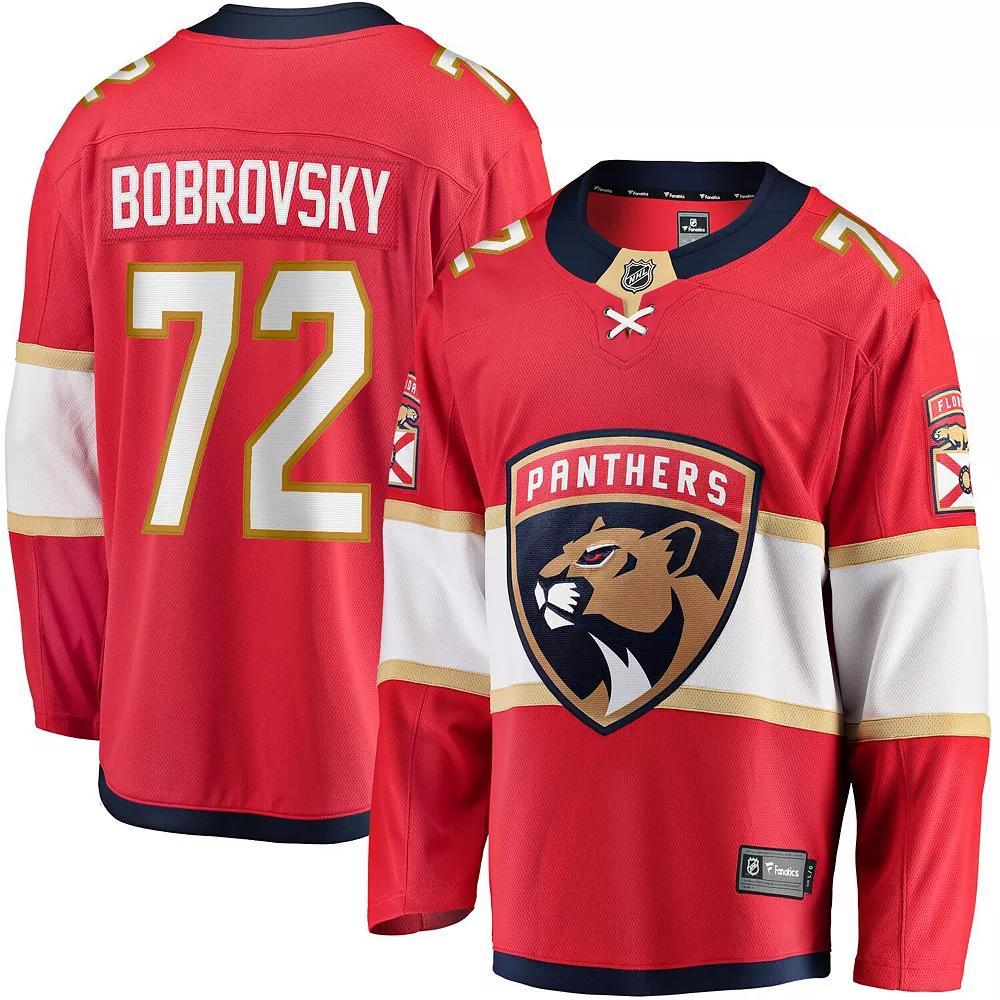 Men's Fanatics Branded Sergei Bobrovsky Red Florida Panthers Breakaway Player Jersey, Size: Medium, Pnt Red Product Image