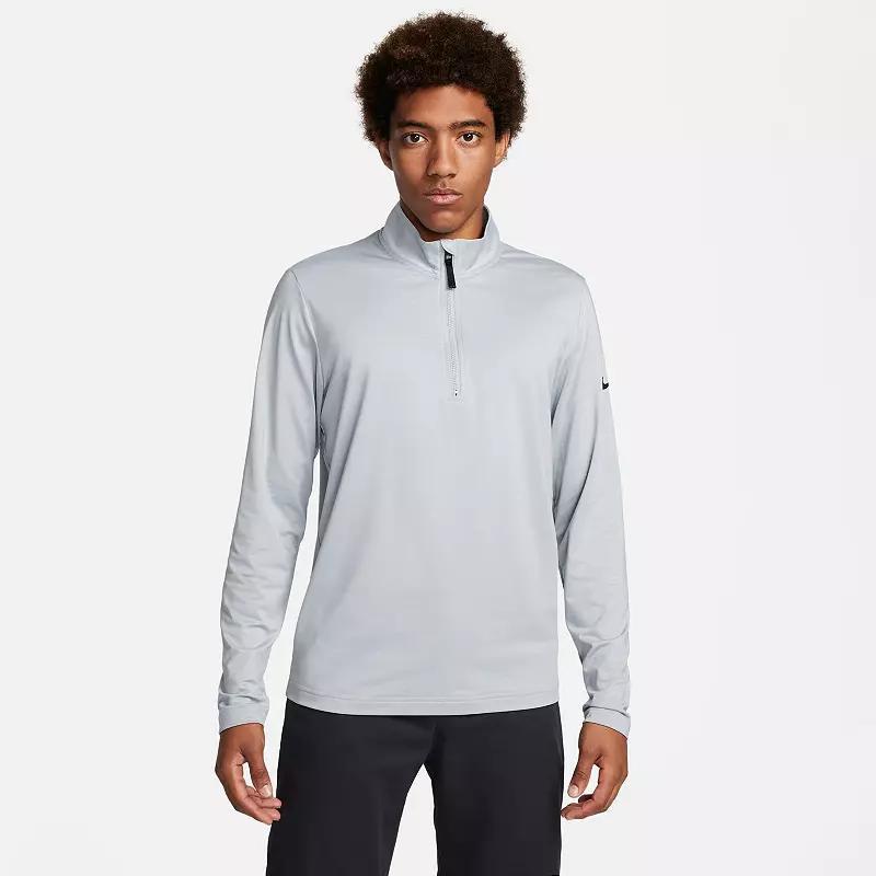 Men's Nike Victory Dri-FIT Half-Zip Golf Top, Size: Small, Light Gray Product Image