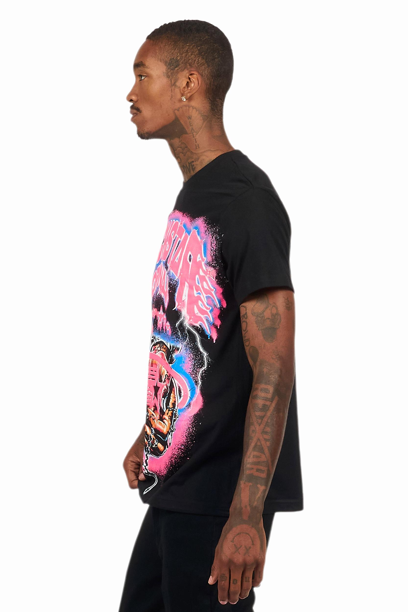 Cairo Black Graphic T-Shirt Male Product Image