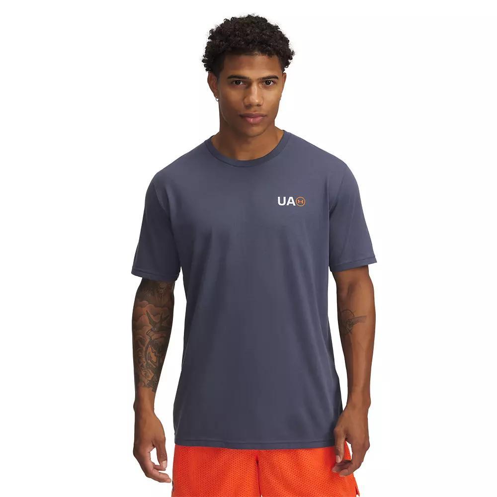 Men's Under Armour Circle Logo Short Sleeve Tee, Size: Medium, Gray Product Image