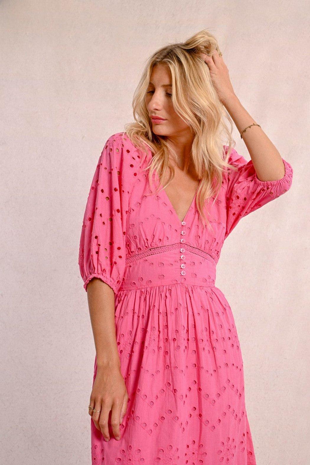 OPENWORK EMBROIDERY DRESS Product Image