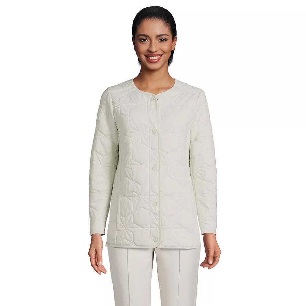 Women's Lands' End Insulated Cotton Long Jacket, Size: Small, Deep  Blue Product Image