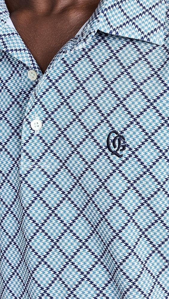 Quiet Golf Monogram Houndstooth Polo | Shopbop Product Image