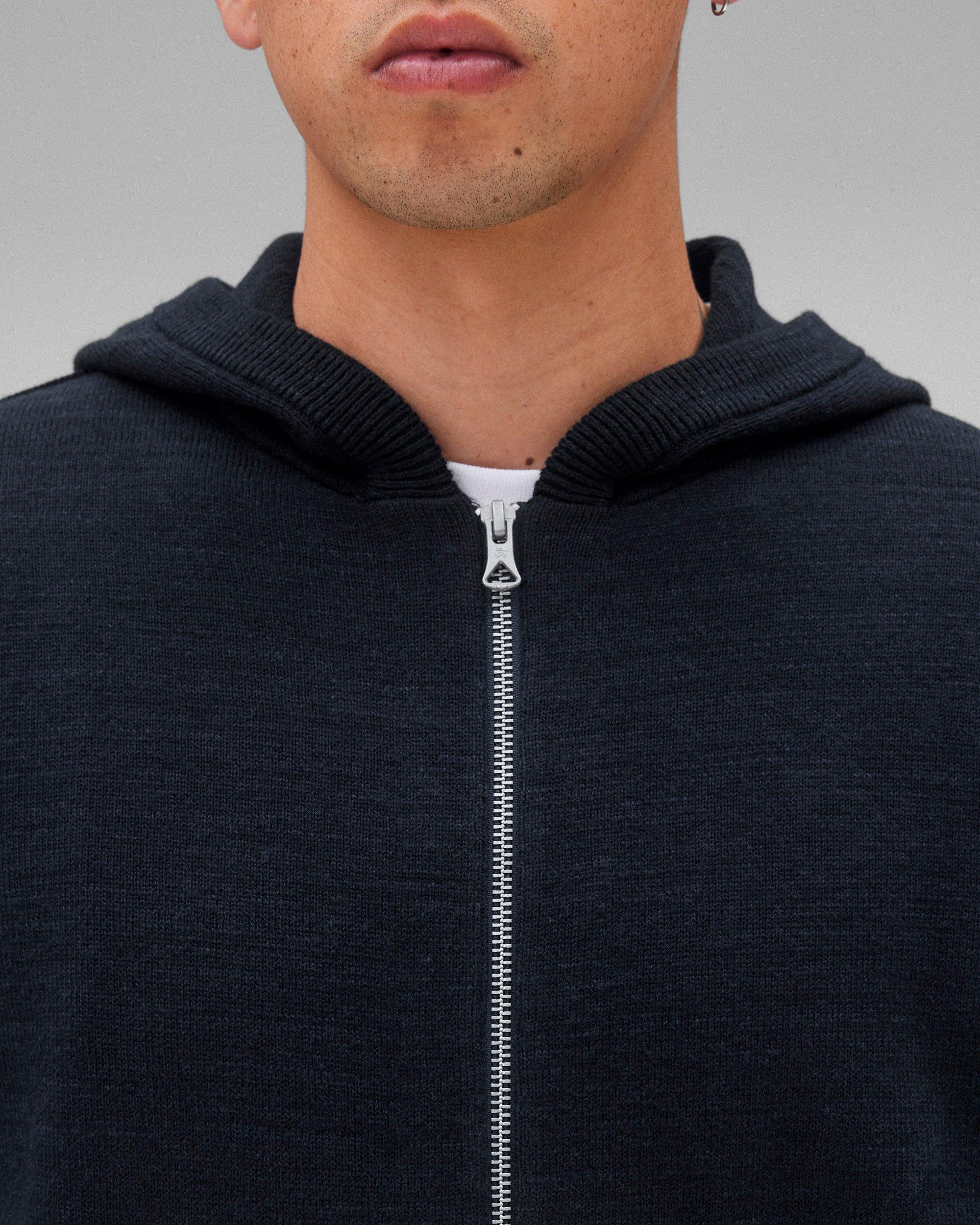 Cotton Slub Laurel Zip Hoodie Male Product Image