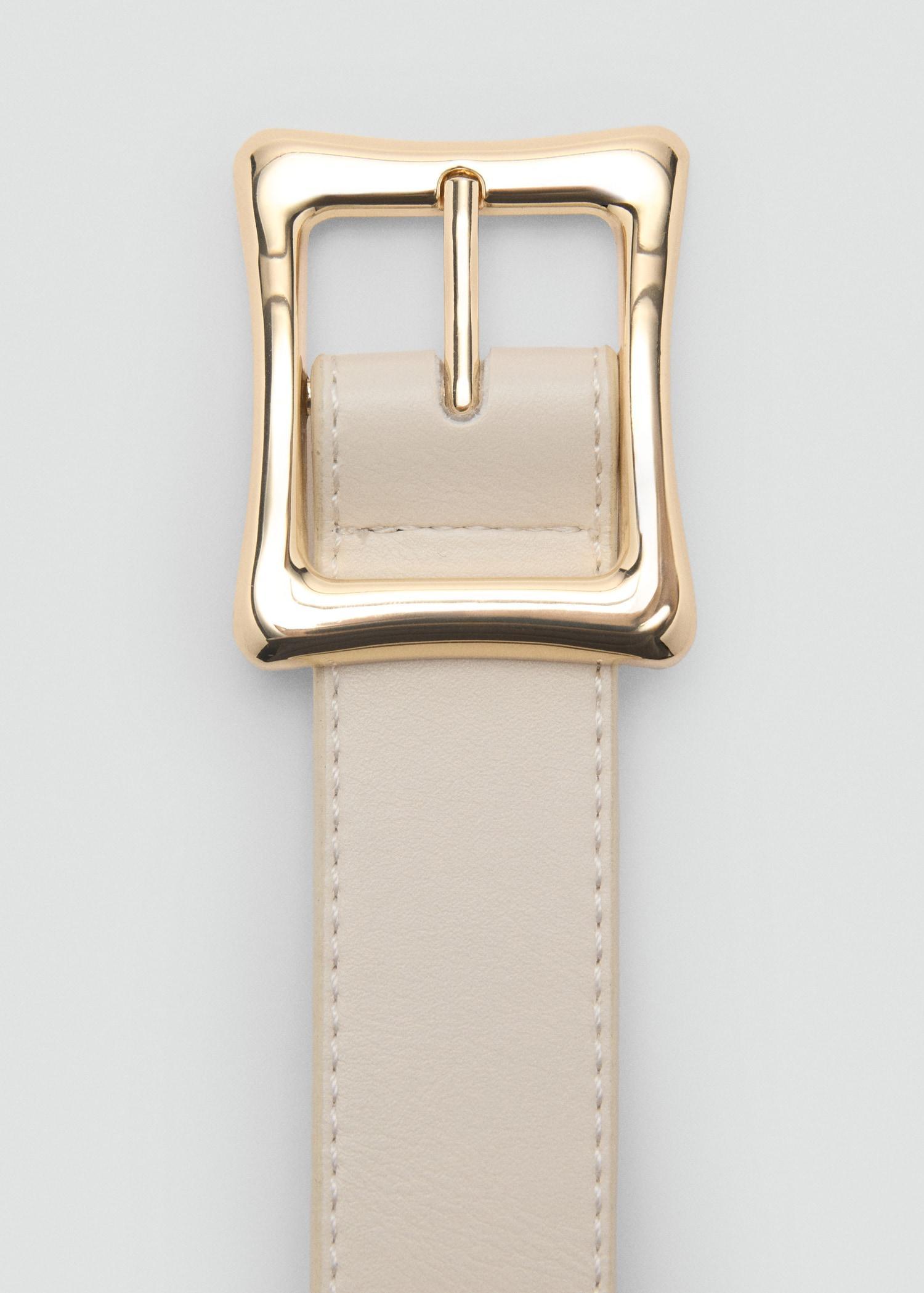 Square buckle belt - Women | MANGO USA Product Image