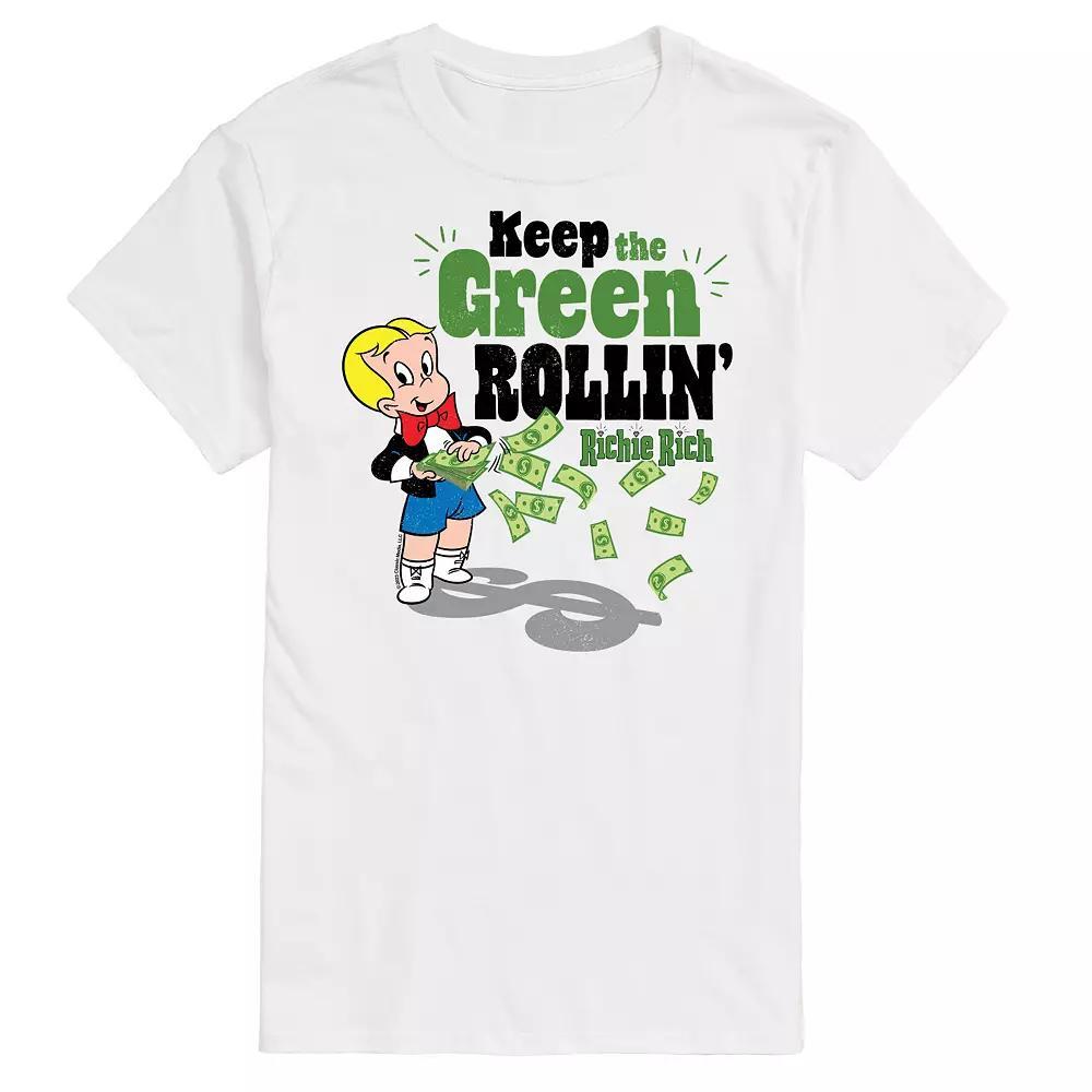 Mens Richie Rich Keep Green Rollin Graphic Tee Product Image