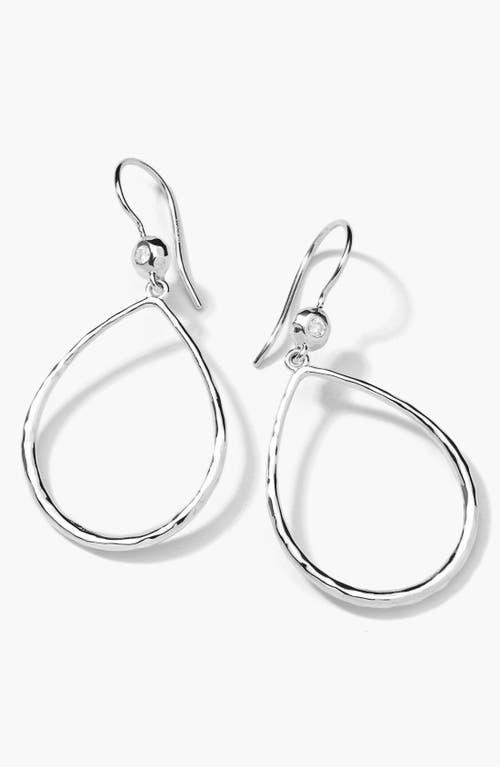 Ippolita Sterling Silver Open Teardrop Earrings with Diamonds Product Image
