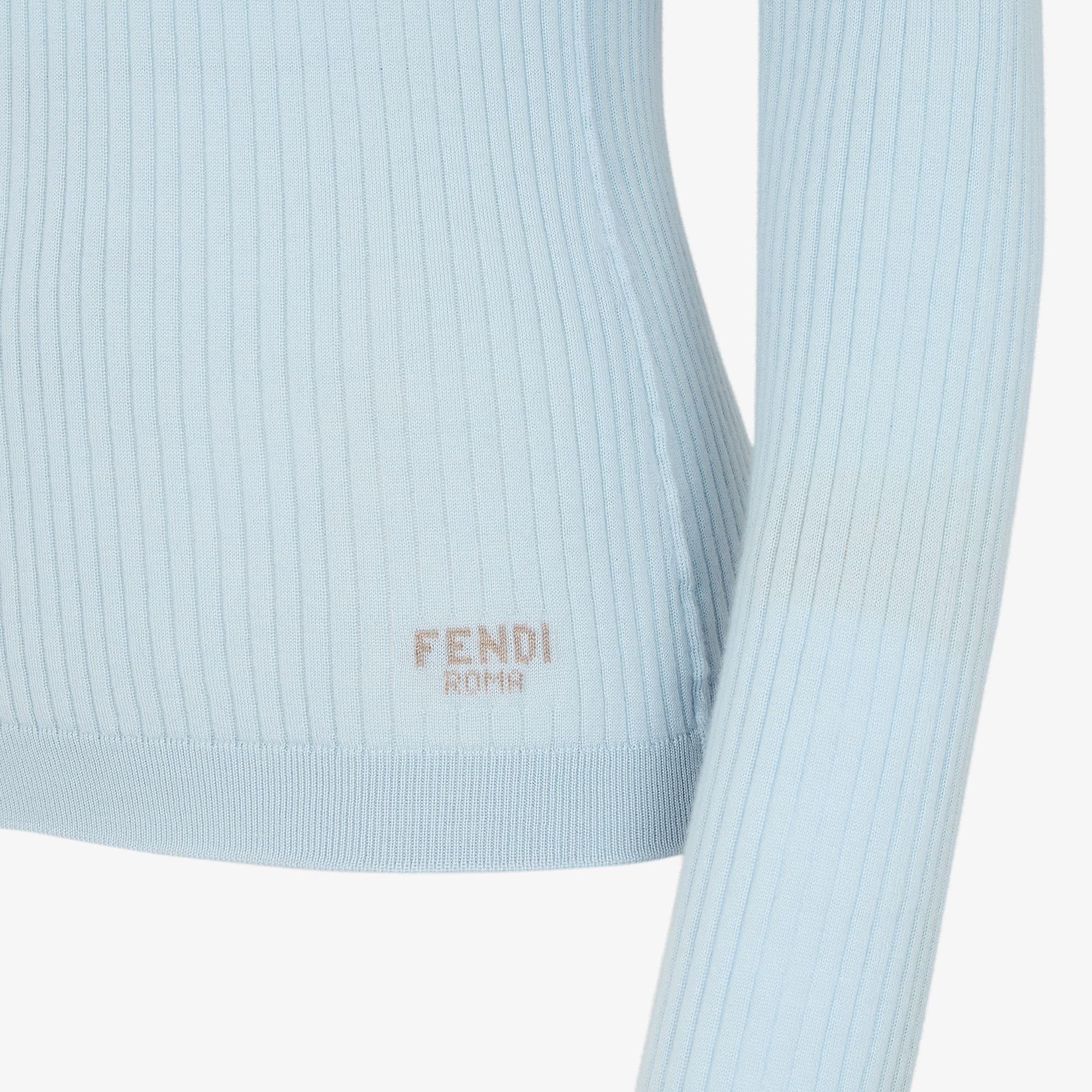 SweaterLight blue wool and silk jumper Product Image