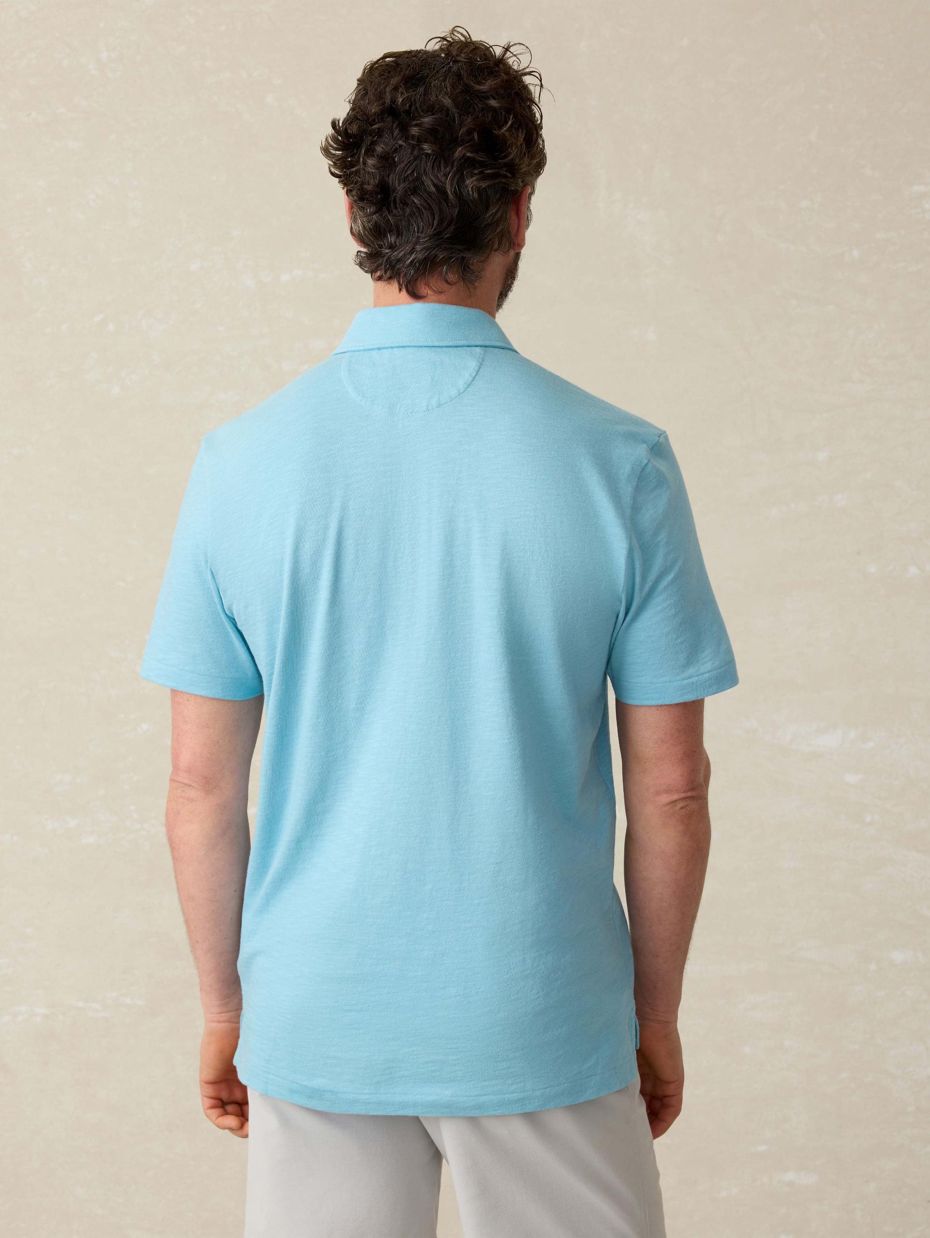 Sunwashed T-Shirt Polo - Teal Sea Product Image