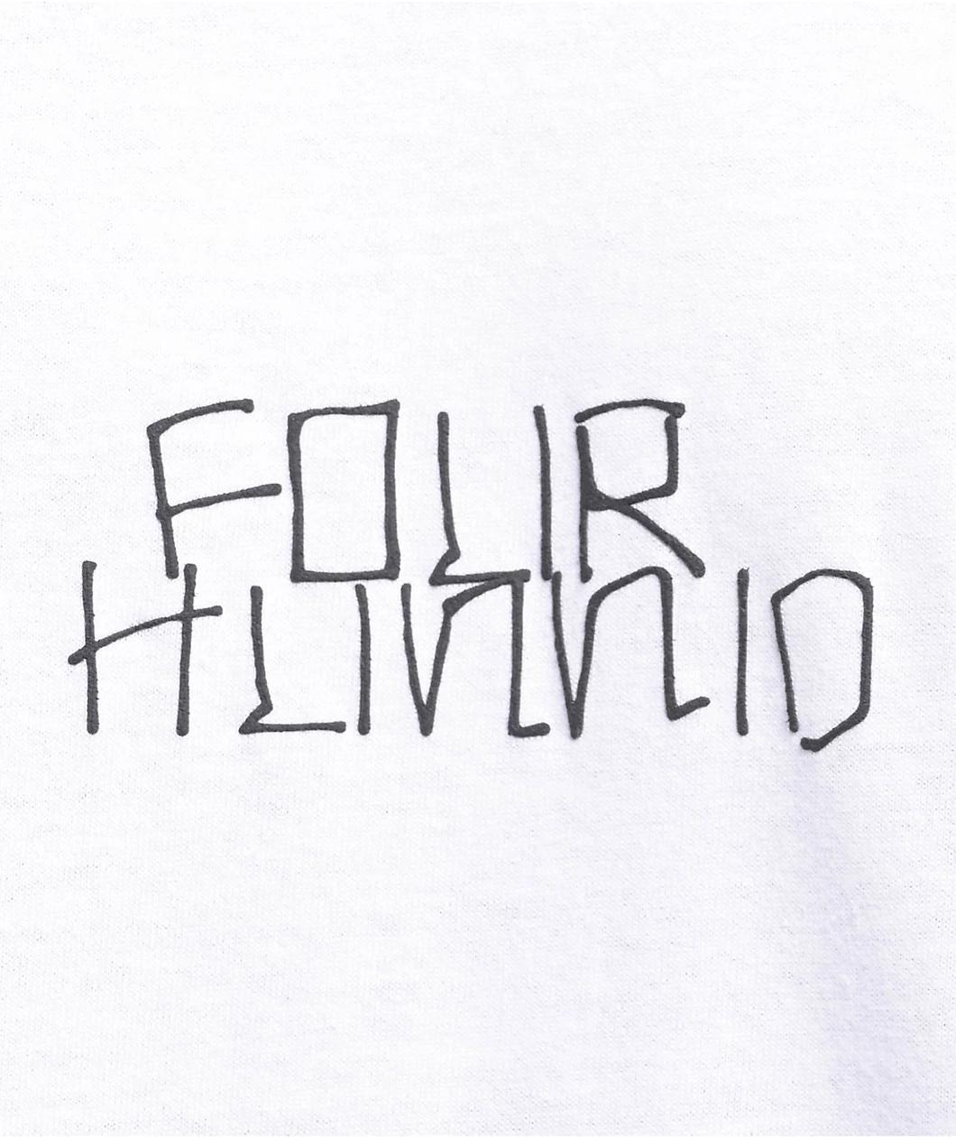 4Hunnid Pencil White T-Shirt Product Image