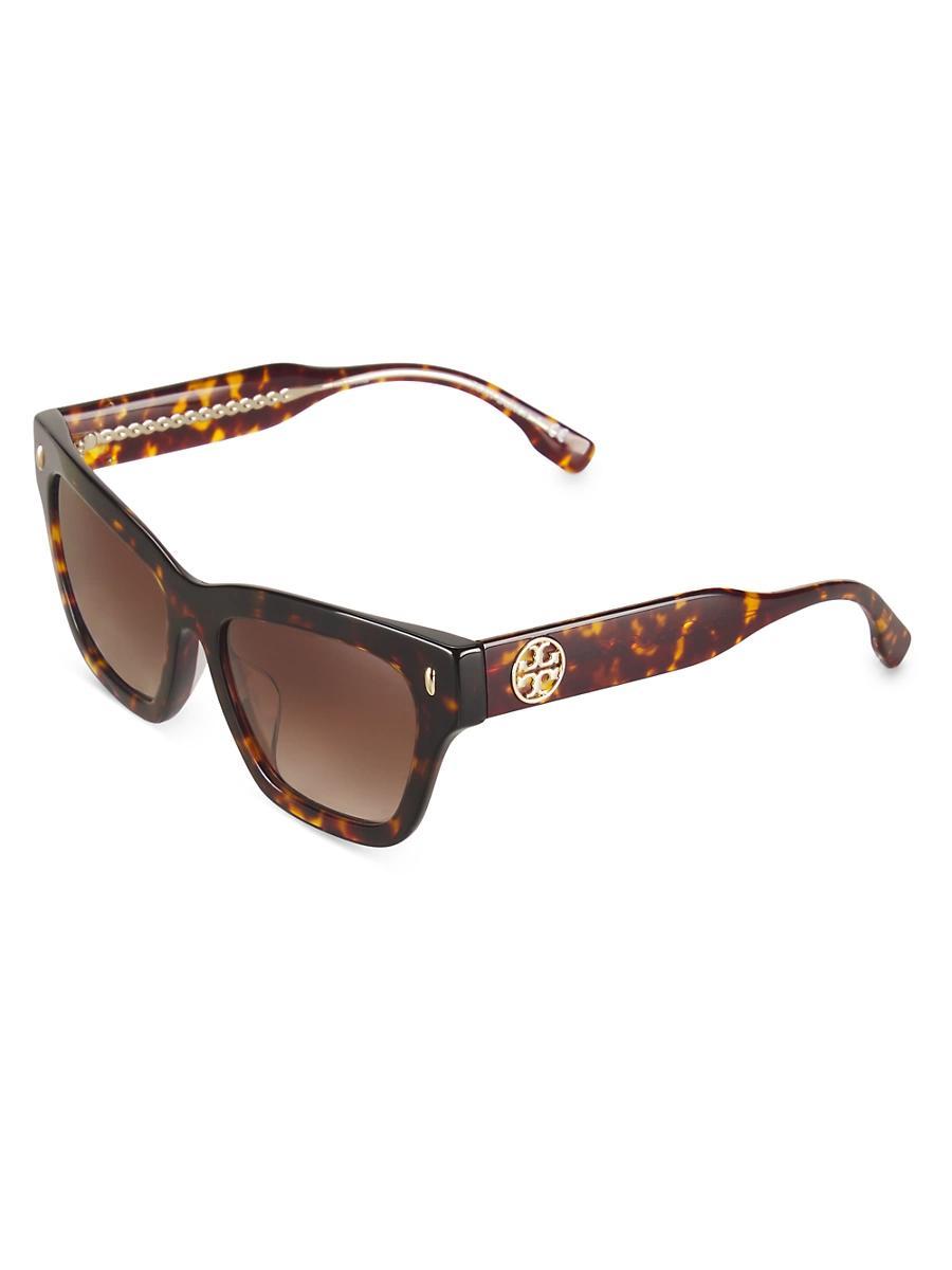 Womens 54MM Rectangular Sunglasses Product Image