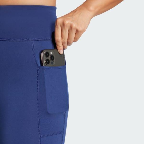 adidas Own the Run Full-Length Leggings Dark Blue XS Womens Product Image