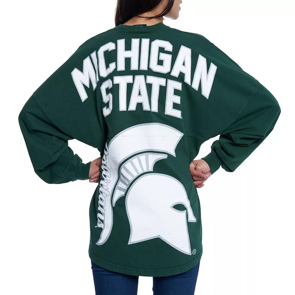 Women's Green Michigan State Spartans Loud n Proud Spirit Jersey T-Shirt, Size: XS Product Image