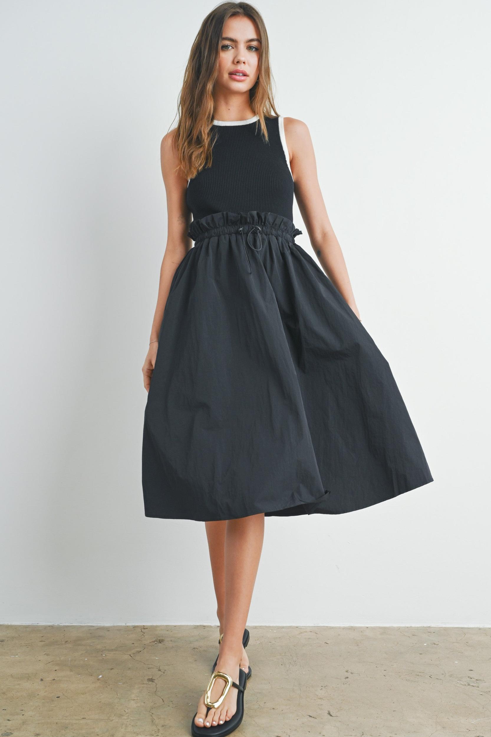 Contrast Tank Twofer Dress Product Image