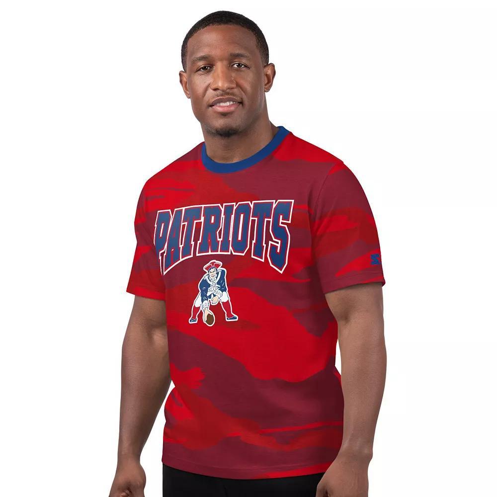 Men's Starter Red New England Patriots Thursday Night Gridiron Classics Vintage Logo T-Shirt, Size: 2XL Product Image