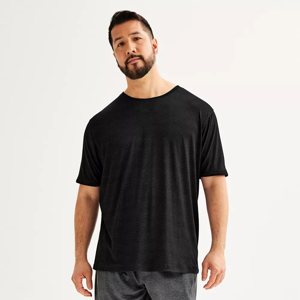 Big & Tall Sonoma Goods For Life® Supersoft Crewneck Pajama Shirt, Men's, Size: 3XLT, Black Product Image