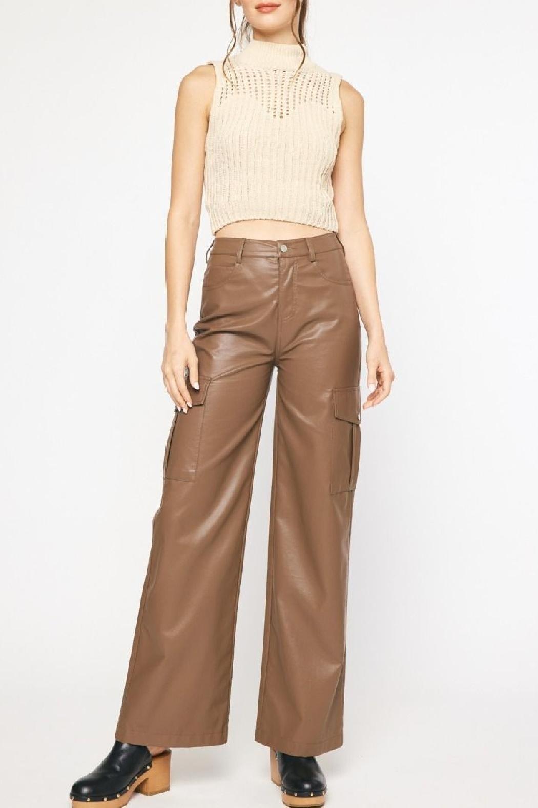 Cropped Mock Neck Top Product Image