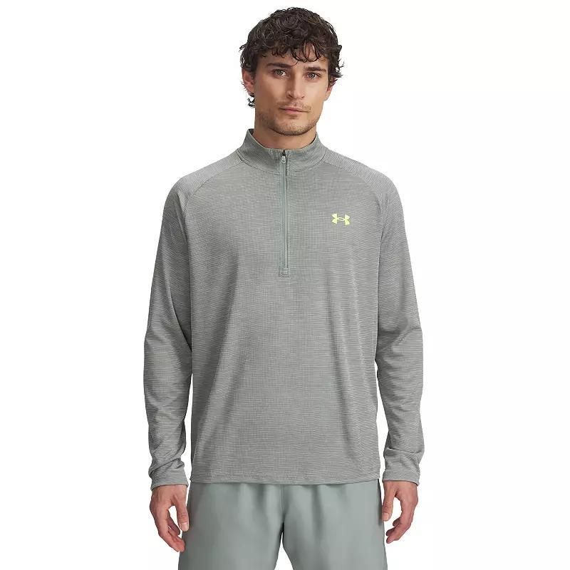 Men's Under Armour Tech 2.0 Half-Zip Top, Size: XL, Silica Green Product Image