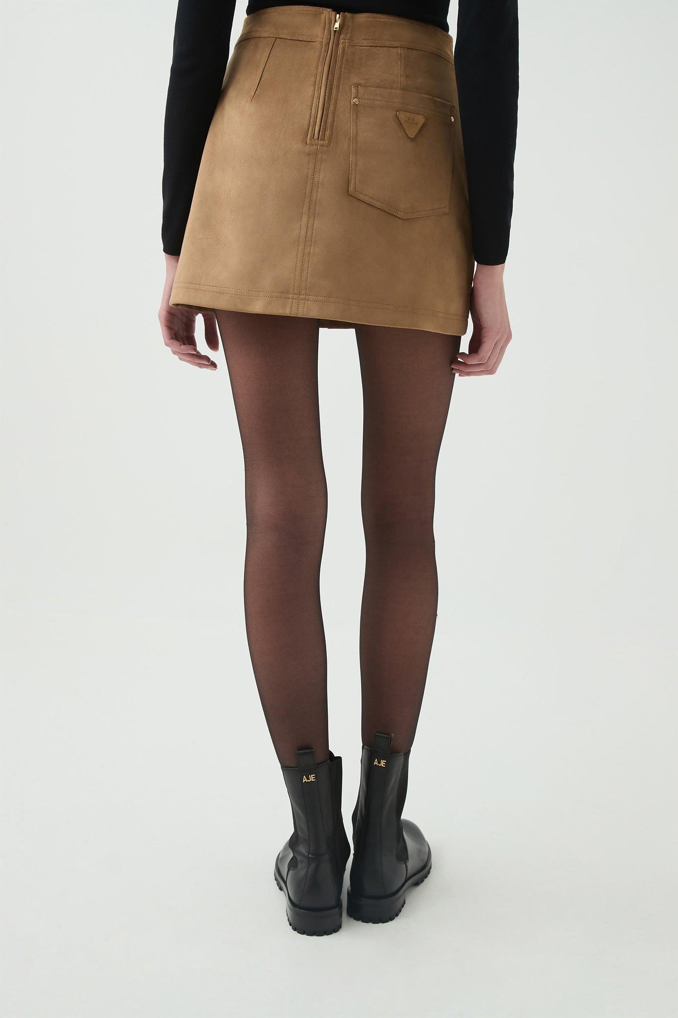 Calyx Vegan Suede Skirt Product Image