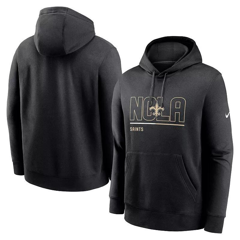 Mens Nike Black New Orleans Saints City Code Club Fleece Pullover Hoodie Product Image