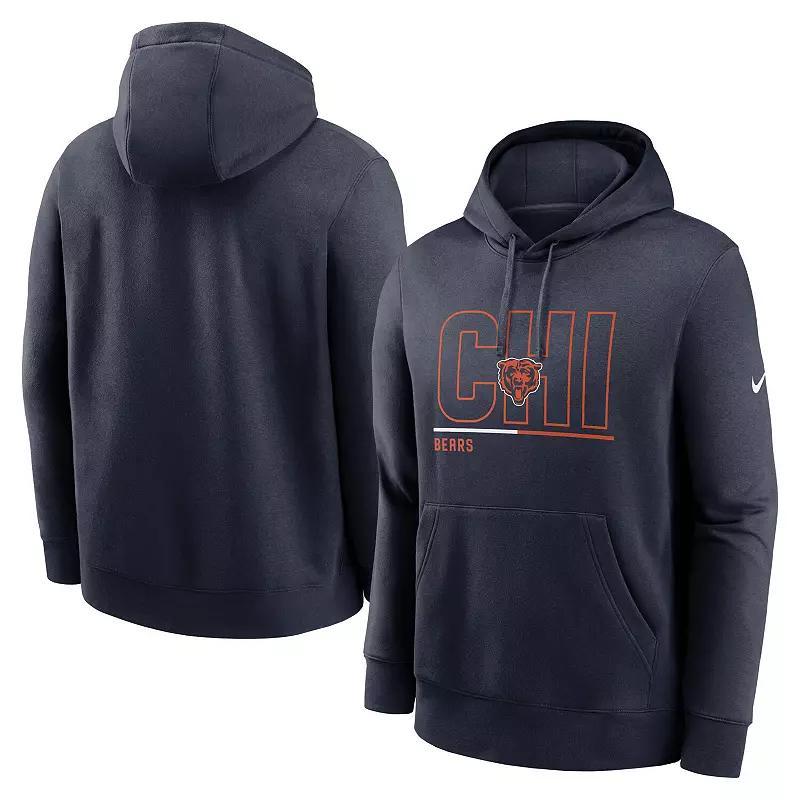 Men's Nike College Navy Seattle Seahawks City Code Club Fleece Pullover Hoodie, Size: 3XL, Blue Product Image