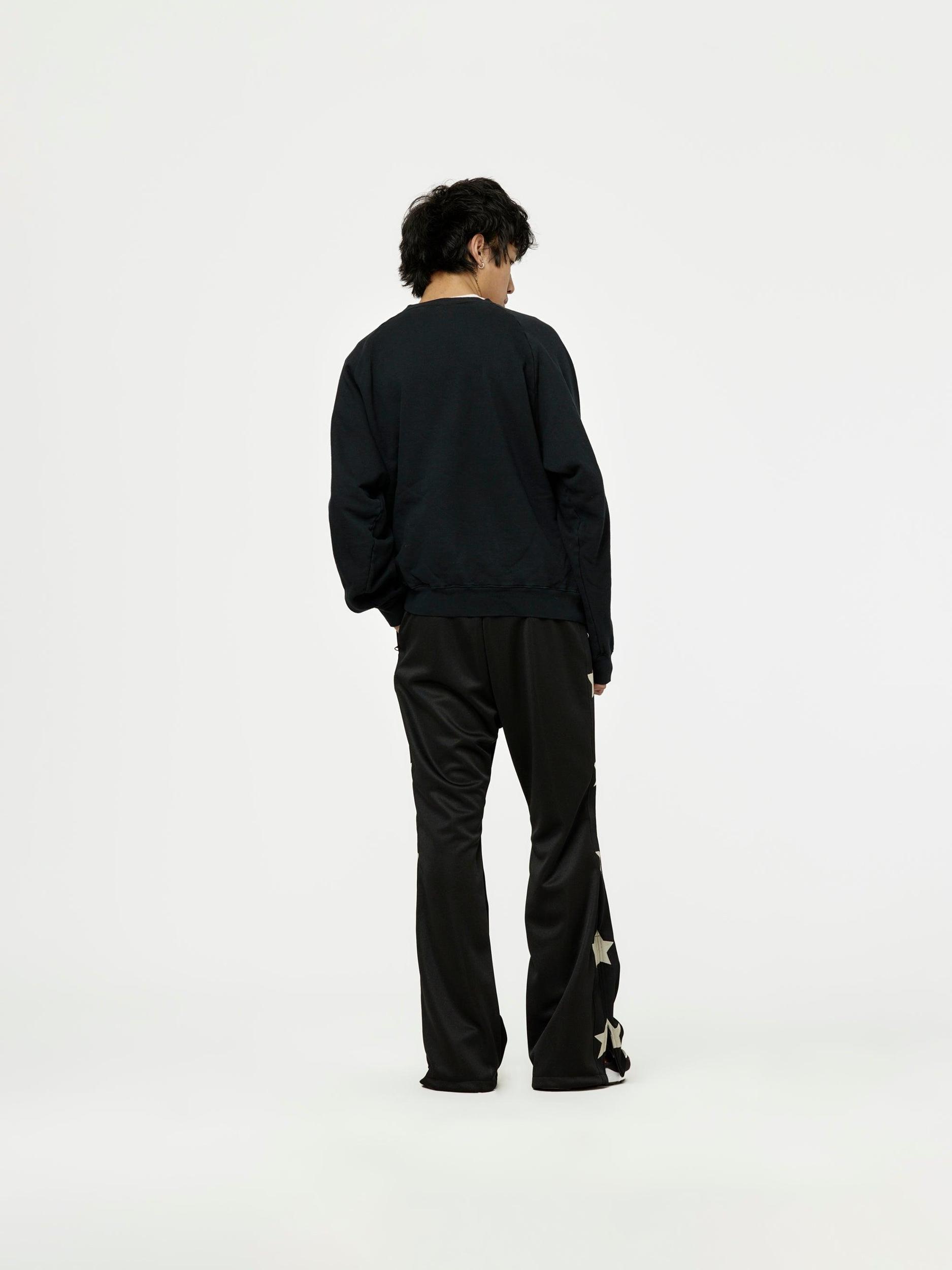 Smooth Jersey Stantman&woman Baggy Track Pants (Black) Product Image