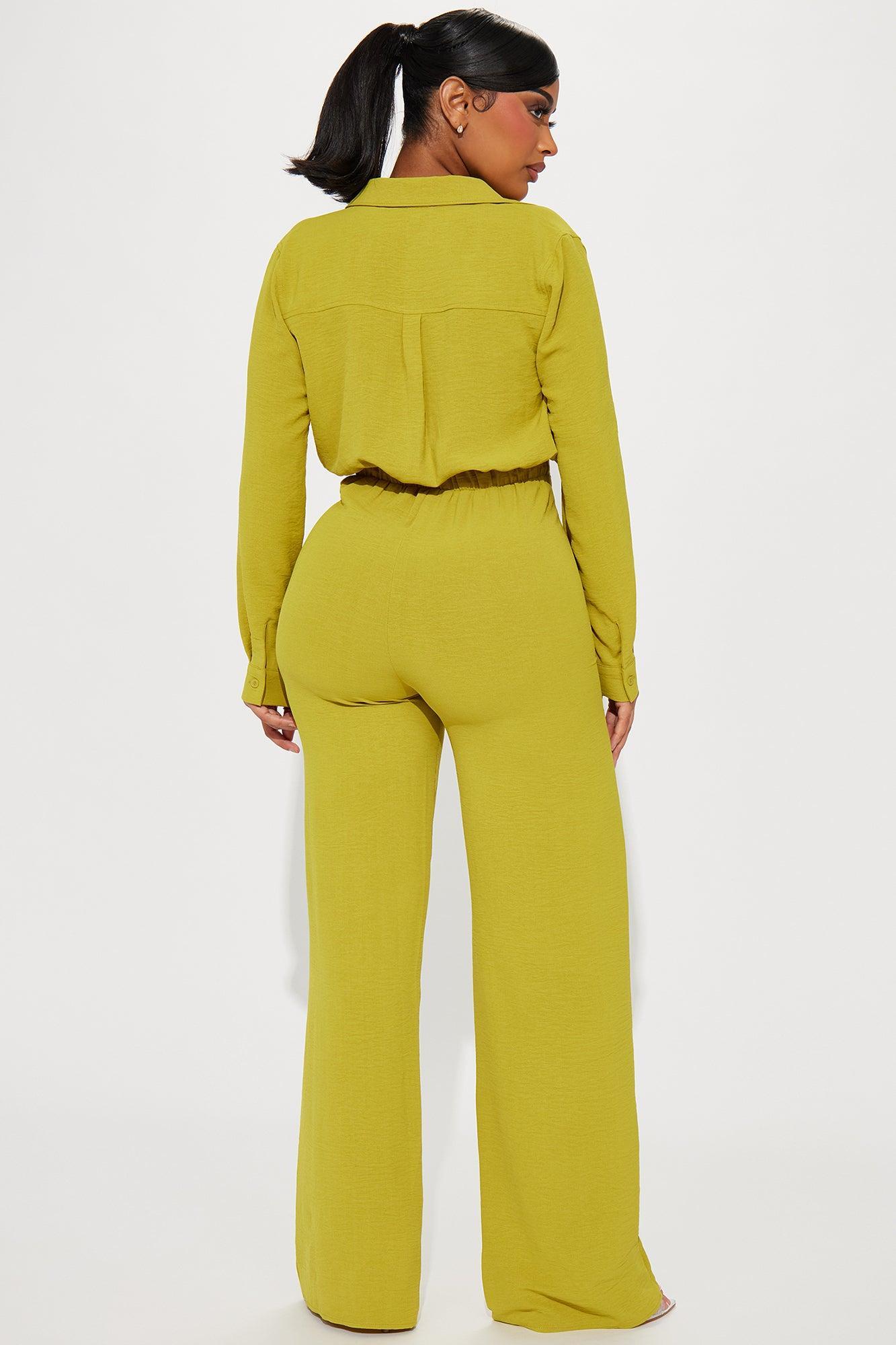 Makenzie Jumpsuit - Chartreuse Product Image