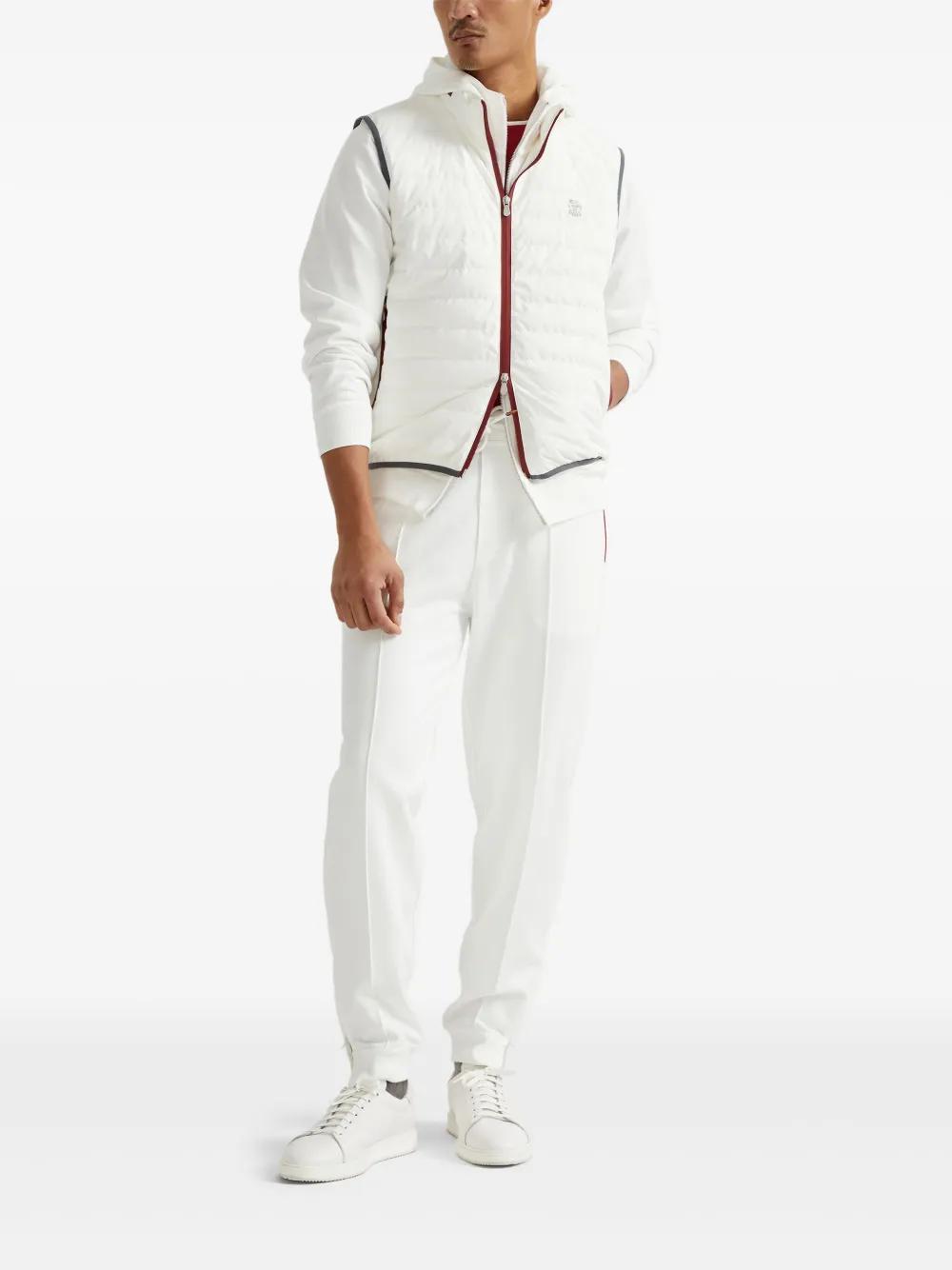 BRUNELLO CUCINELLI Down Vest In White Product Image