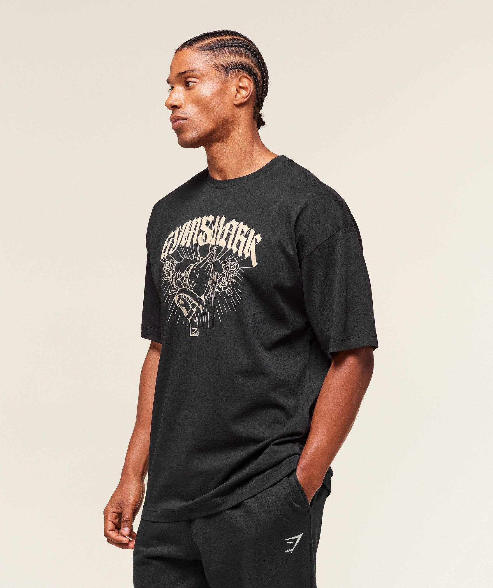 Gymshark Hispanic Heritage T-Shirt - Black Male Product Image