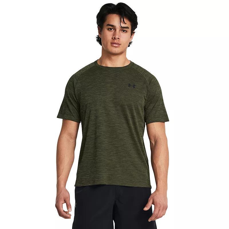 Men's Under Armour Tech Textured Short Sleeve Tee, Size: XXL, Marine Od Green Product Image