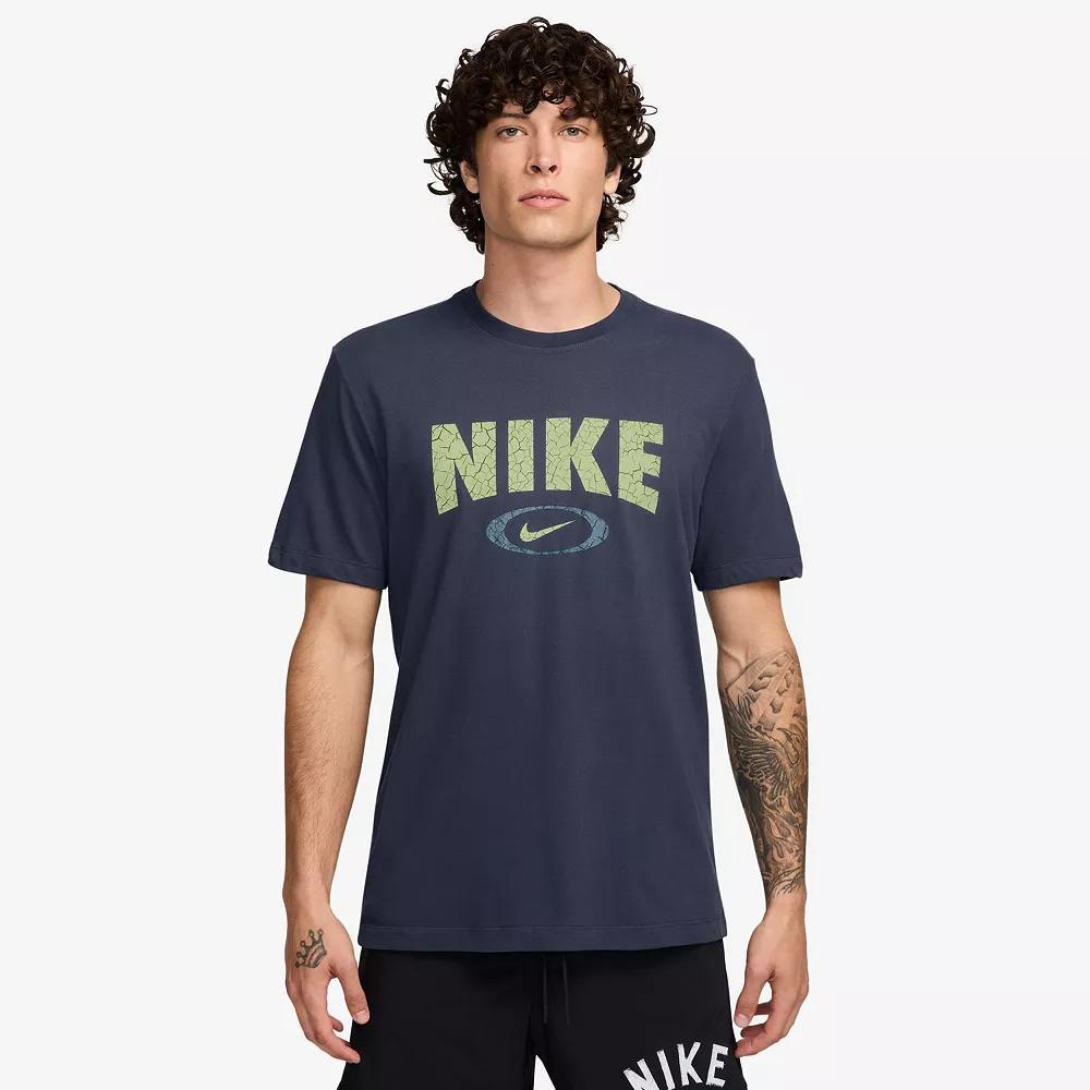 Men's Nike Dri-Fit Fitness Tee, Size: XL, Thunder Blue Product Image