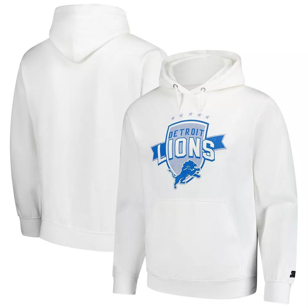 Mens Starter Detroit Lions Vintage Pullover Hoodie Product Image
