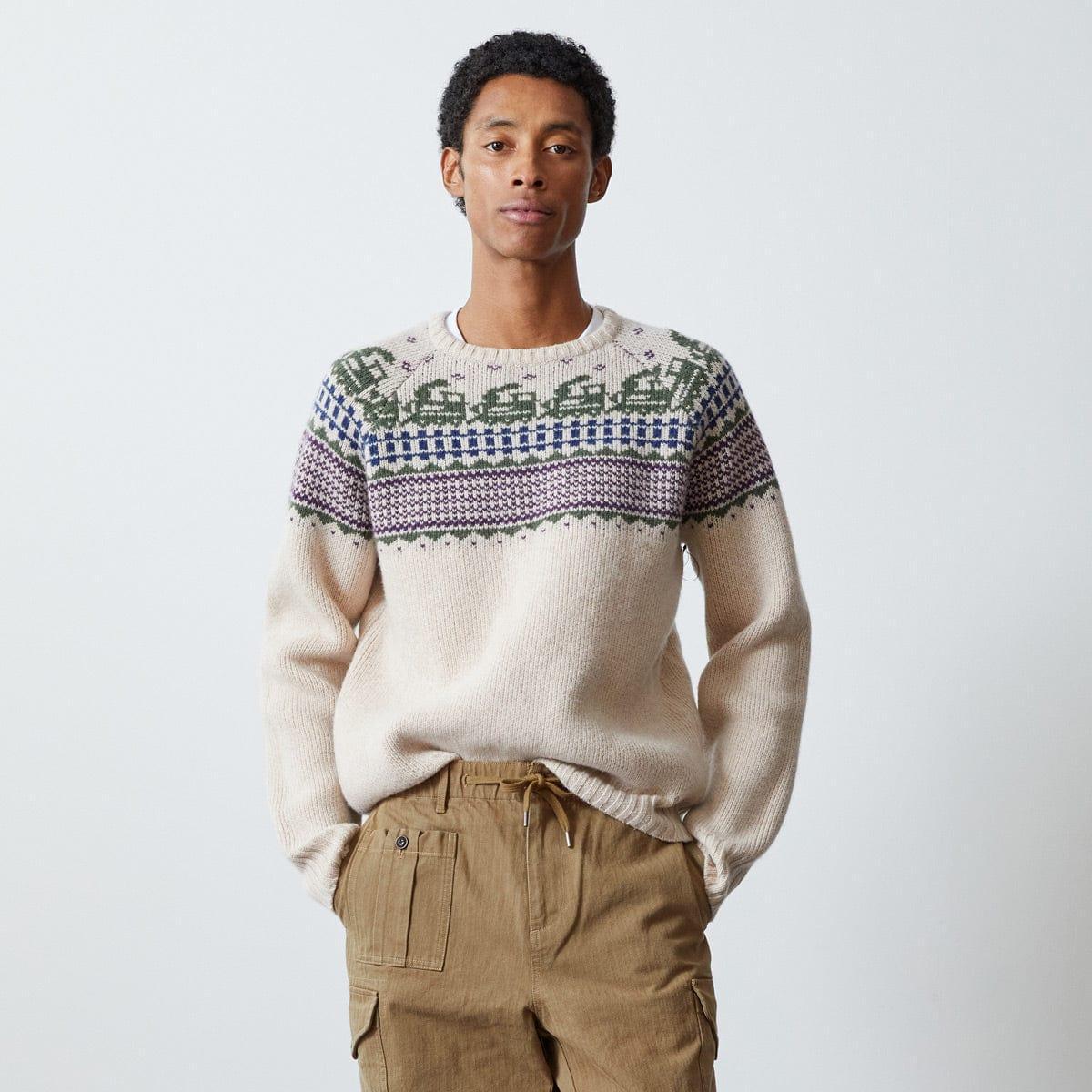 X TODD SNYDER TRAIN FAIR ISLE CREW (FLOAT JACQUARD) Product Image