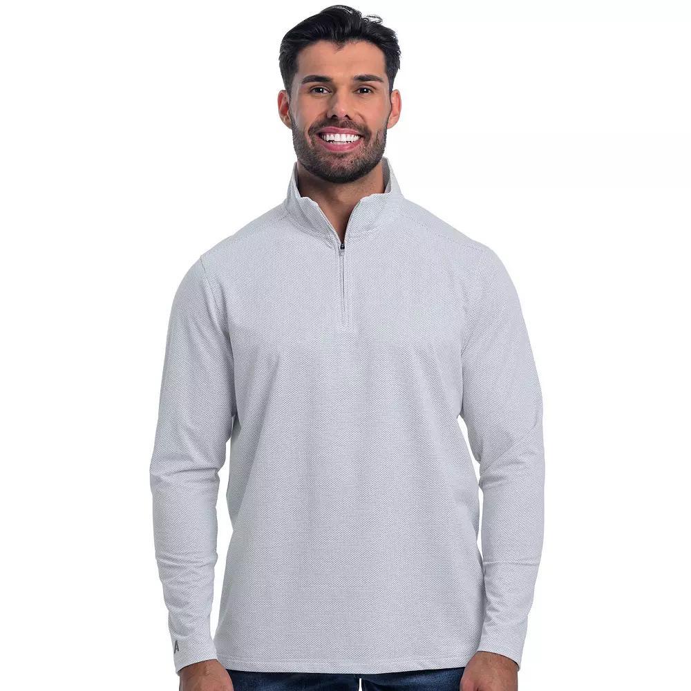 Men's Antigua Pave Quarter Zip Pullover, Size: XL, Skyscraper Product Image