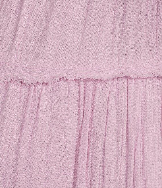 Roxy Palmy Days Ruffle Straps Tiered Midi Dress Product Image