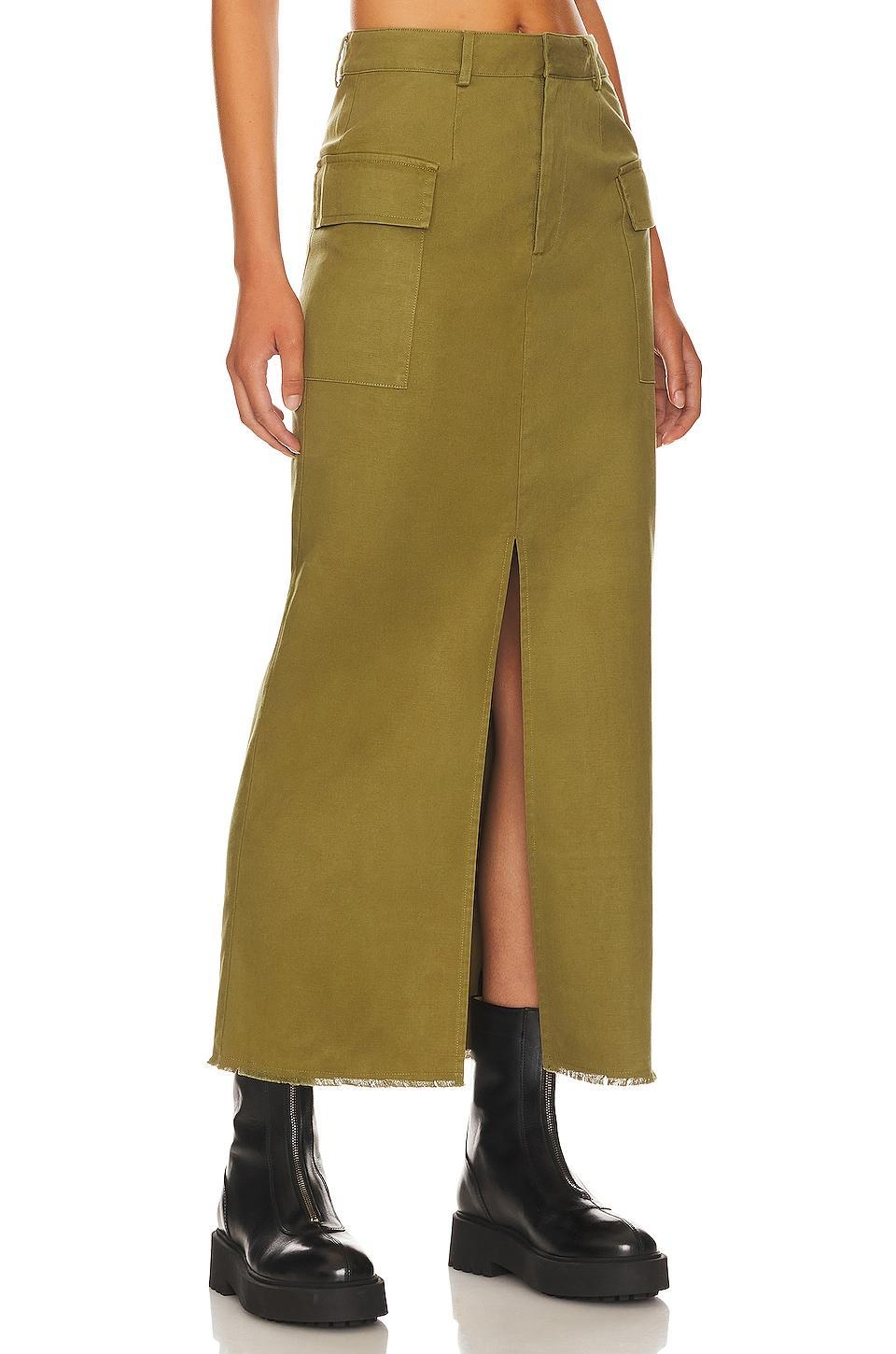 Summer Maxi Skirt Line & Dot Product Image