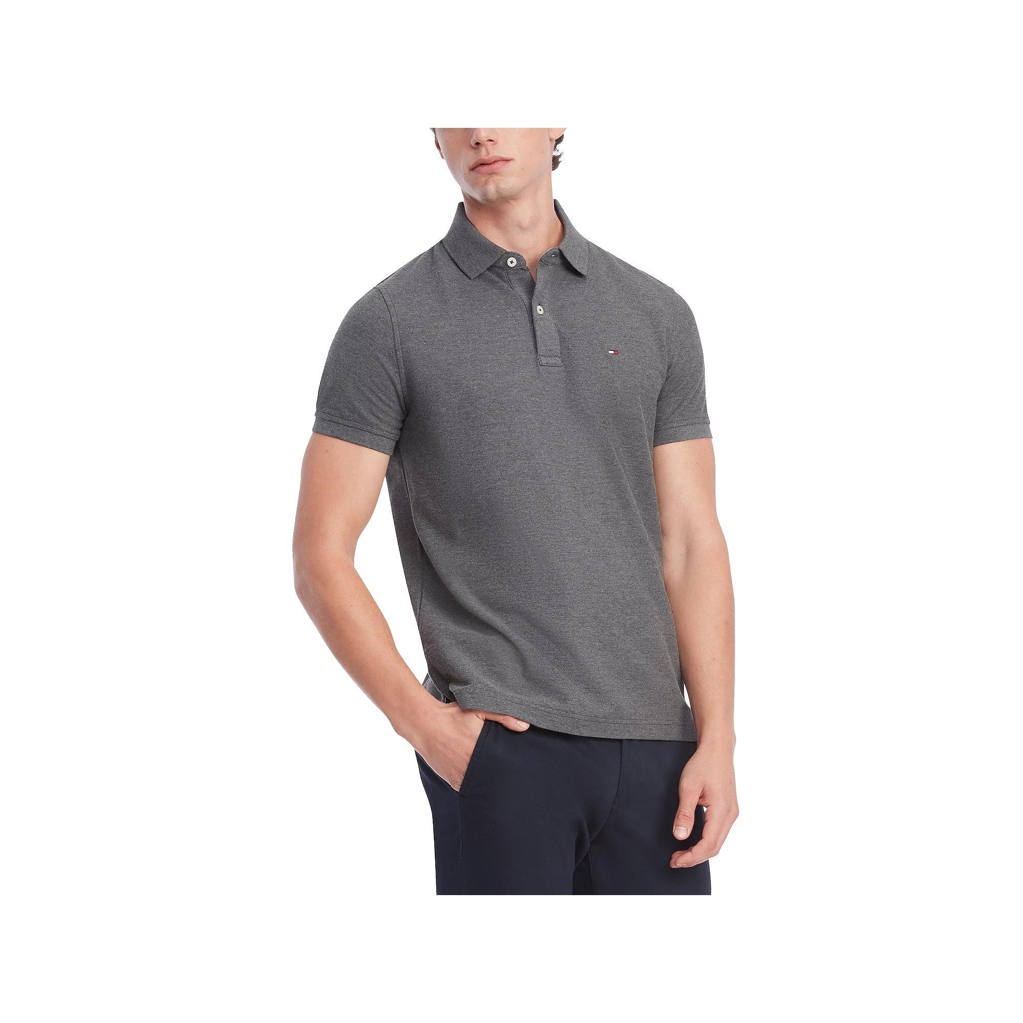 Men's Tommy Hilfiger Justin Polo, Size: XS, Gray Grey Product Image