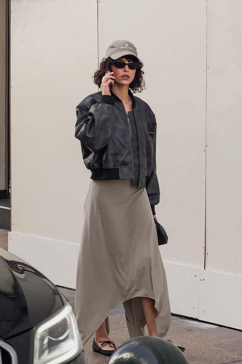 Flowy Midi Jersey Skirt Product Image