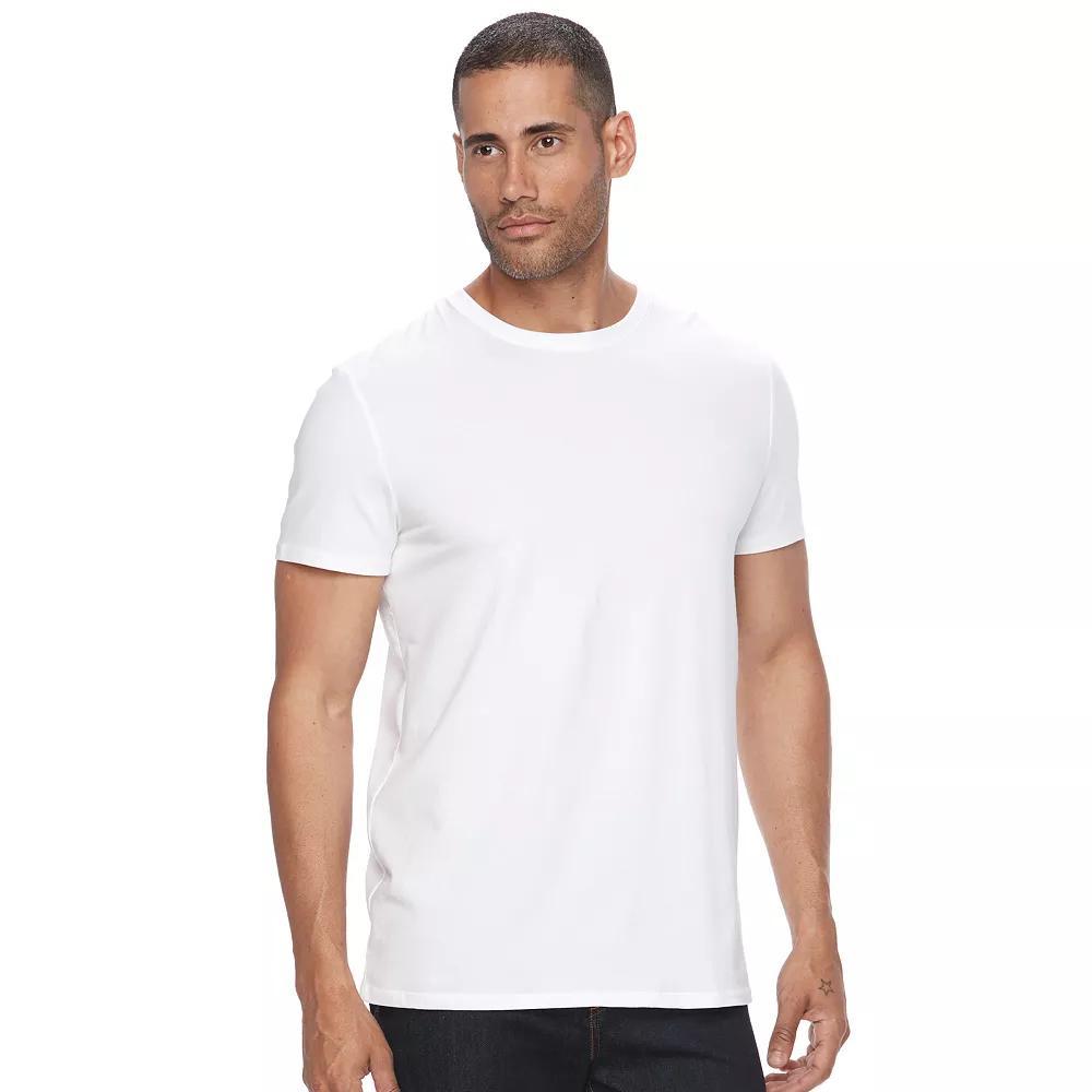 Men's Apt. 9® Premier Flex Short Sleeve Crewneck Tee, Size: XXL, White Product Image