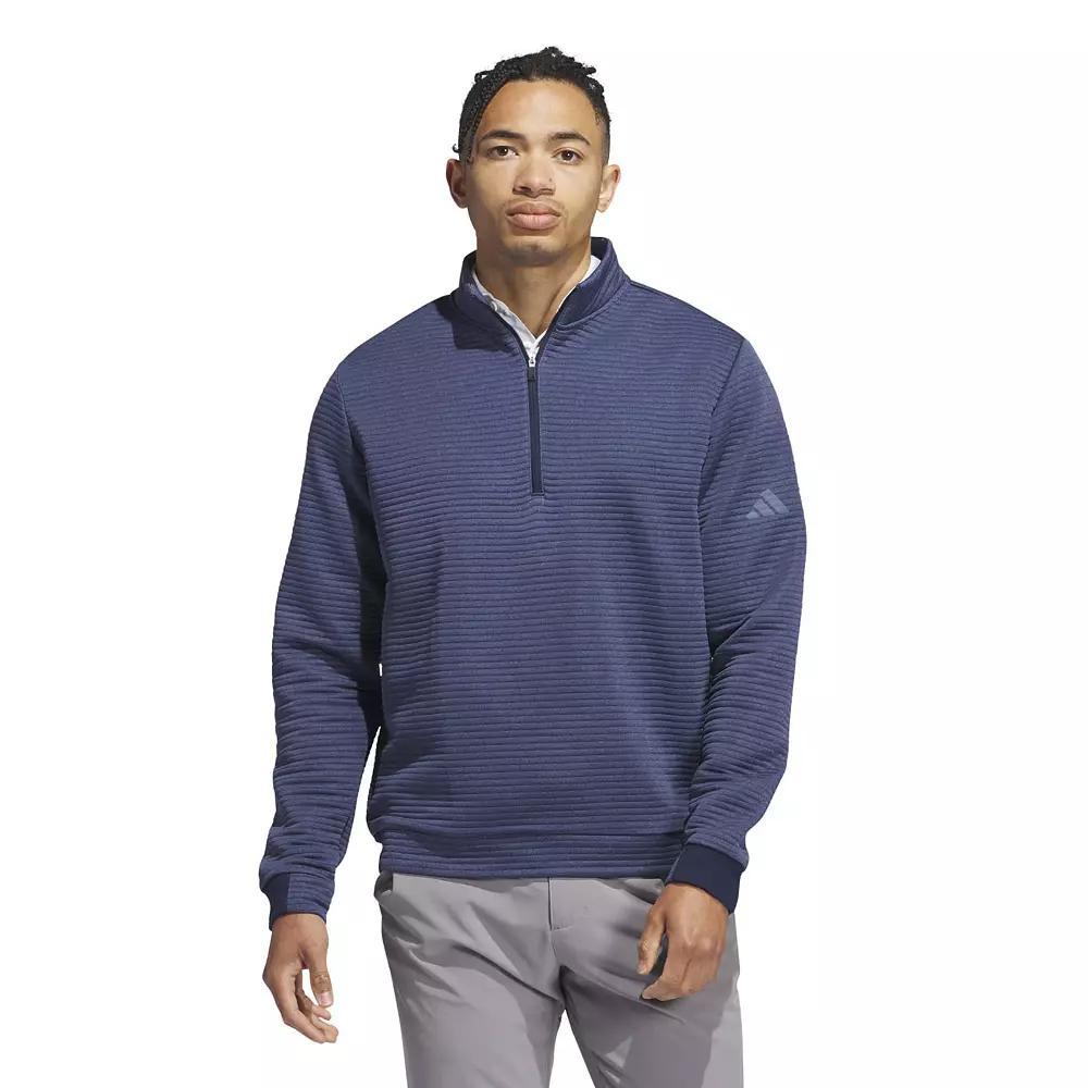 Men's adidas Ultimate365 Water-Resistant 1/4-Zip Pullover Jacket, Size: Small, Blue Product Image