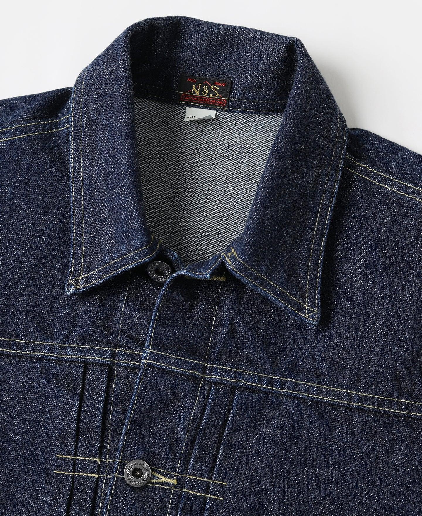WWII Simplified Model Cowboy Selvedge Denim Jacket Product Image