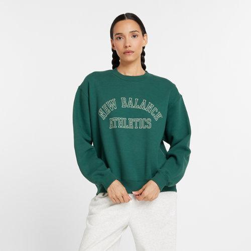 New Balance Womens New Balance Graphic Fleece Crew - Womens Product Image